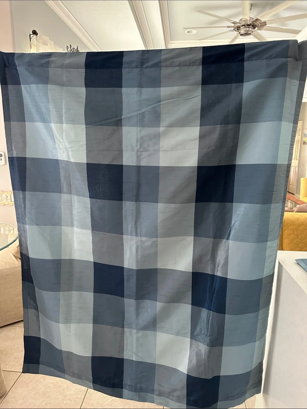 Allen+Roth Multi Blue Colored Plaid Curtains/Drapes Set